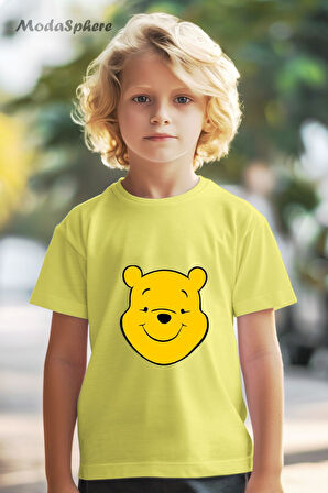 HAYVAN FİGÜRLÜ WINNIE KAFA BASKILI OVERSIZE TİŞÖRT