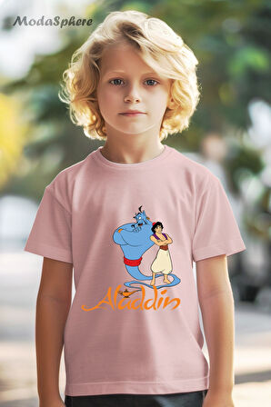 SİHİRLİ LAMBA ALADDİN BASKILI OVERSIZE TİŞÖRT
