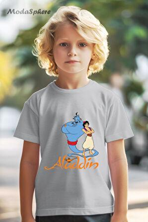 SİHİRLİ LAMBA ALADDİN BASKILI OVERSIZE TİŞÖRT