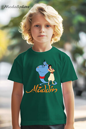 SİHİRLİ LAMBA ALADDİN BASKILI OVERSIZE TİŞÖRT