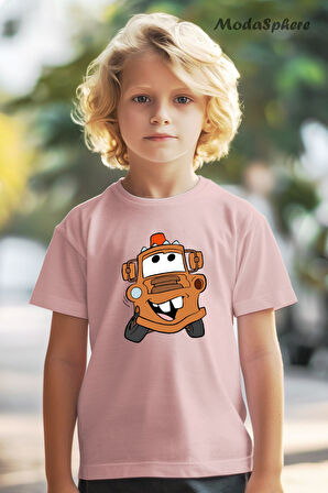 ANİMASYON ARABA BASKILI OVERSIZE TİŞÖRT