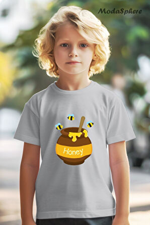 HONEY BASKILI OVERSIZE TİŞÖRT