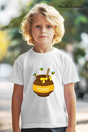 HONEY BASKILI OVERSIZE TİŞÖRT