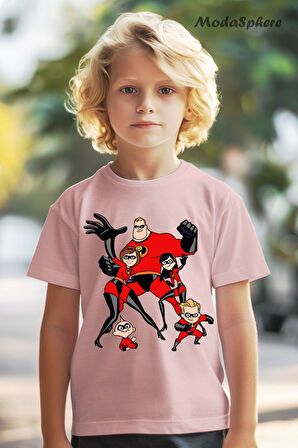 INCREDIBLES AILE BASKILI OVERSIZE TİŞÖRT