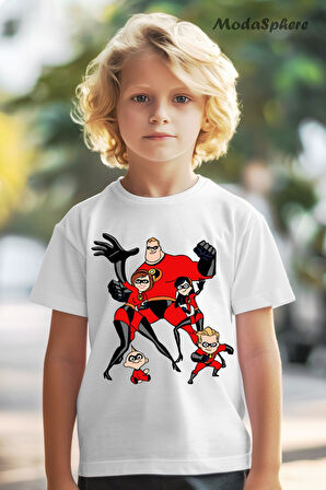INCREDIBLES AILE BASKILI OVERSIZE TİŞÖRT