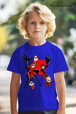 INCREDIBLES AILE BASKILI OVERSIZE TİŞÖRT