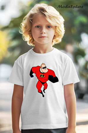 THE INCREDIBLES BASKILI OVERSIZE ÇOCUK TİŞÖRT
