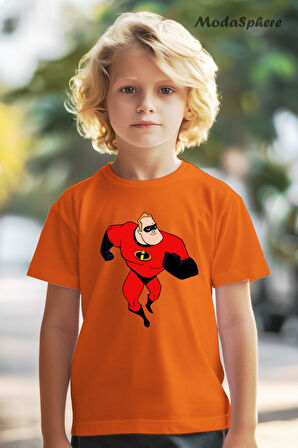 THE INCREDIBLES BASKILI OVERSIZE ÇOCUK TİŞÖRT
