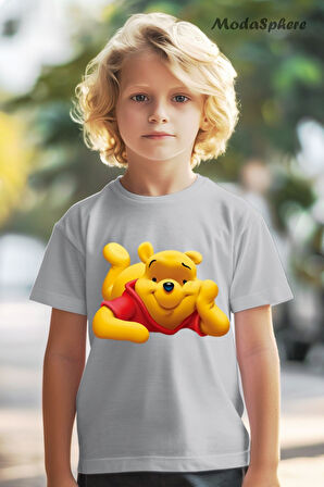 WINNIE BASKILI OVERSIZE ÇOCUK TİŞÖRT