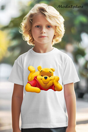 WINNIE BASKILI OVERSIZE ÇOCUK TİŞÖRT