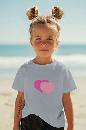 HEART KALP BASKILI ÇOCUK TİŞÖRT