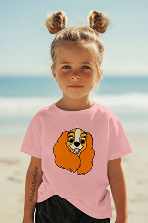 LADY KÖPEK BASKILI ÇOCUK TİŞÖRT