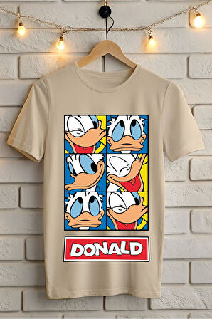 DONALD BASKILI BİSİKLET YAKA KISA KOLLU UNISEX TİŞÖRT