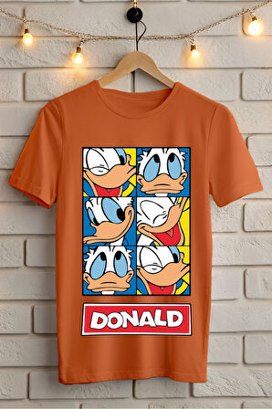 DONALD BASKILI BİSİKLET YAKA KISA KOLLU UNISEX TİŞÖRT