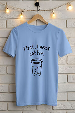 BASKILI BİSİKLET YAKA KISA KOLLU UNISEX TİŞÖRT