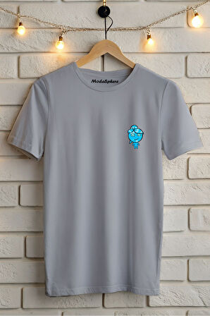 SU BASKILI BİSİKLET YAKA KISA KOLLU UNISEX TİŞÖRT