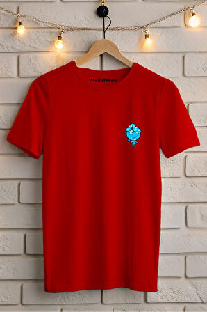 SU BASKILI BİSİKLET YAKA KISA KOLLU UNISEX TİŞÖRT