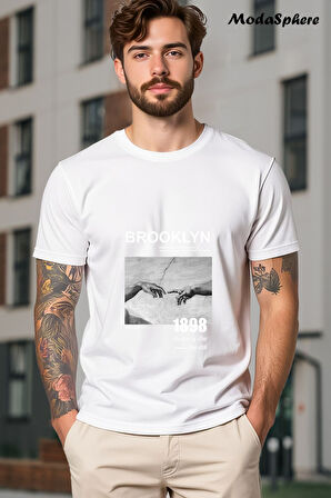 Baskılı Unisex Oversize Tişört