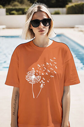 Baskılı Unisex Oversize Tişört