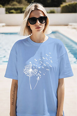 Baskılı Unisex Oversize Tişört