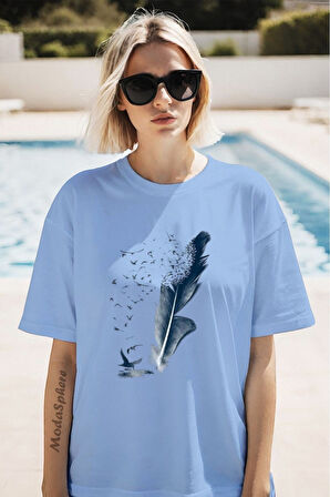 Baskılı Unisex Oversize Tişört