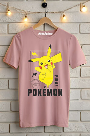POKEMON Baskılı Unisex Oversize Tişört Battal Boy
