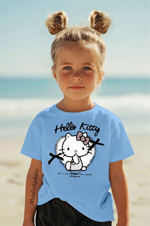 Baskılı Kız Çocuk Oversize Tişört