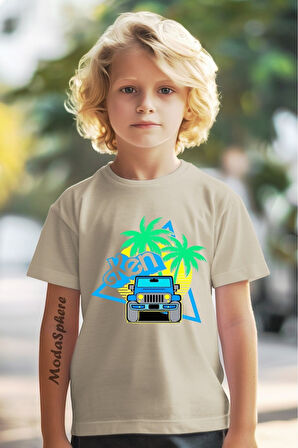 Baskılı Erkek Çocuk Oversize Tişört