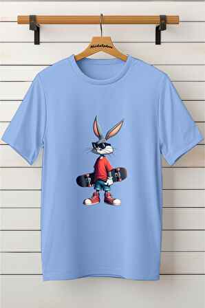 Baskılı Unisex Oversize Tişört Battal Boy