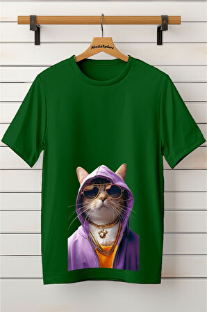 Baskılı Unisex Oversize Tişört Battal Boy