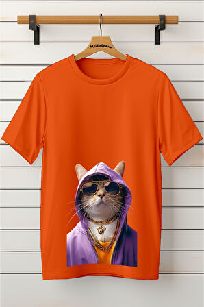 Baskılı Unisex Oversize Tişört Battal Boy