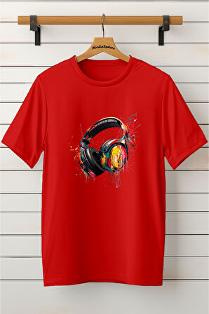 Baskılı Unisex Oversize Tişört Battal Boy