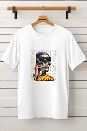 Baskılı Unisex Oversize Tişört Battal Boy