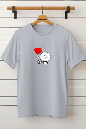 Baskılı Unisex Oversize Tişört Battal Boy