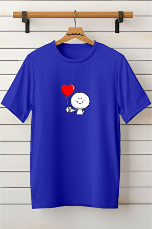 Baskılı Unisex Oversize Tişört Battal Boy