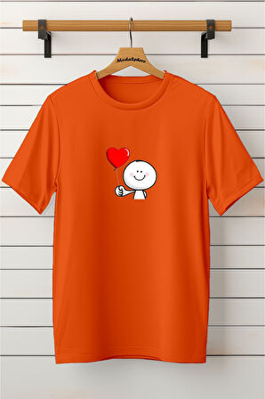 Baskılı Unisex Oversize Tişört Battal Boy