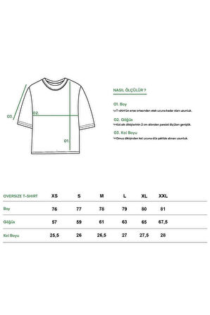 Baskılı Unisex Oversize Tişört Battal Boy