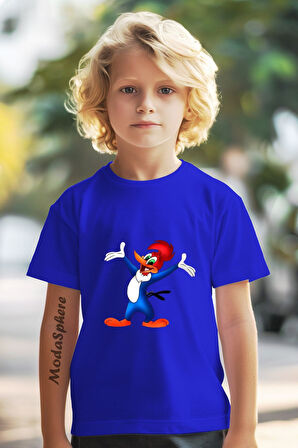 BASKILI BİSİKLET YAKA KISA KOLLU ÇOCUK TİŞÖRT