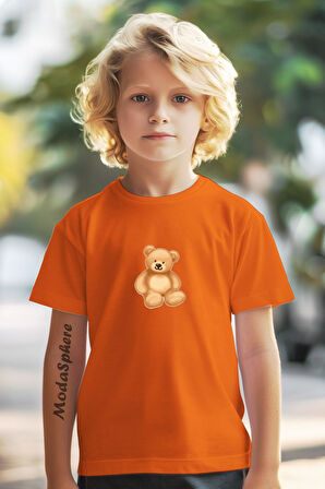 BASKILI BİSİKLET YAKA KISA KOLLU ÇOCUK TİŞÖRT