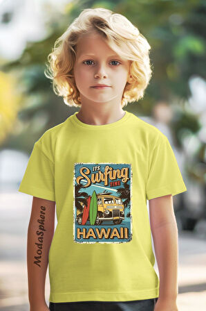 BASKILI BİSİKLET YAKA KISA KOLLU ÇOCUK TİŞÖRT