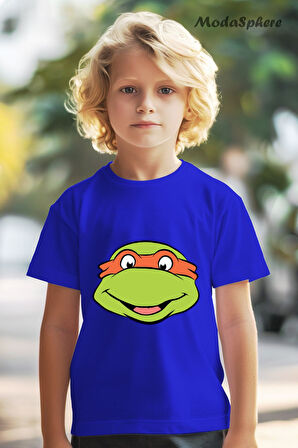 BASKILI BİSİKLET YAKA KISA KOLLU ÇOCUK TİŞÖRT