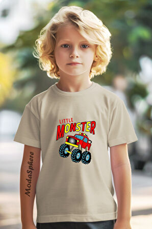 BASKILI BİSİKLET YAKA KISA KOLLU ÇOCUK TİŞÖRT