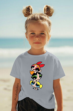 BASKILI BİSİKLET YAKA KISA KOLLU ÇOCUK TİŞÖRT