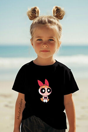 ANİME BASKILI BİSİKLET YAKA KISA KOLLU ÇOCUK TİŞÖRT