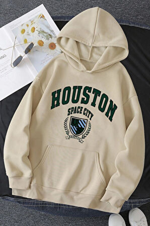 HOUSTON Baskılı Unisex Sweatshirt
