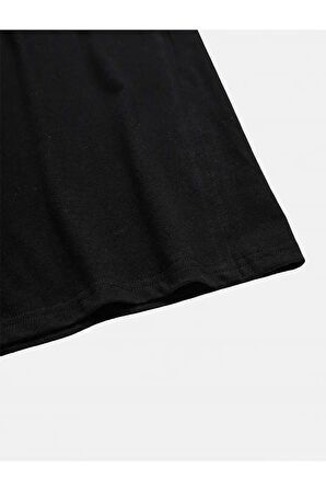 Leopar Desenli Kurdele Detaylı Basic Tişört