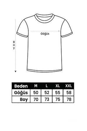 Unisex Peluş Ayı Baskılı Bisiklet Yaka Tshirt