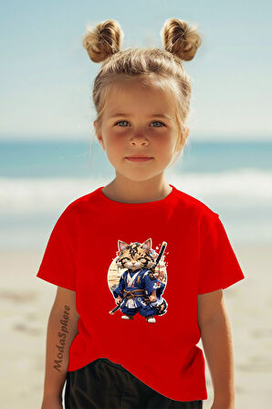 BASKILI BİSİKLET YAKA KISA KOLLU ÇOCUK TİŞÖRT