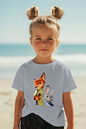 ANİME BASKILI BİSİKLET YAKA KISA KOLLU ÇOCUK TİŞÖRT