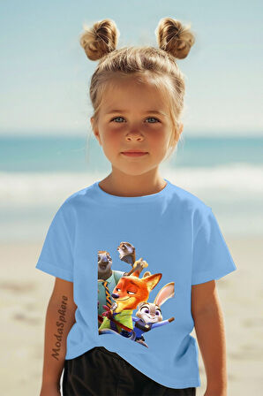 BASKILI BİSİKLET YAKA KISA KOLLU ÇOCUK TİŞÖRT